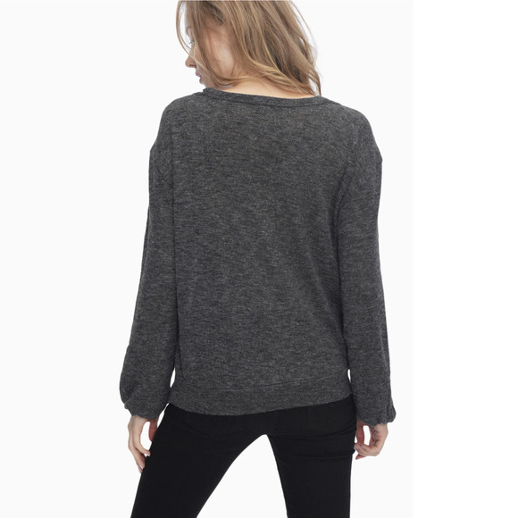 Splendid Ashbourne Knit Cut Out V Neck Top - XS - Picture 15 of 15